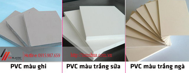 Các loại tấm nhựa PVC